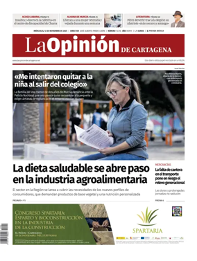 Cover of La Opinion de Murcia (Cartagena)