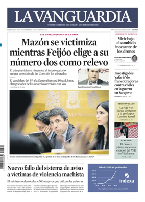 Cover of La Vanguardia