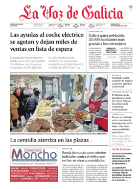 Cover of La Voz de Galicia (Arousa)