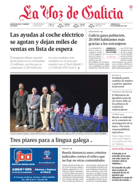 Cover of La Voz de Galicia (Deza)