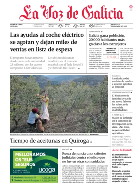 Cover of La Voz de Galicia (Monforte)