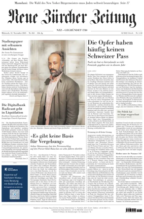 Cover of Neue Zürcher Zeitung