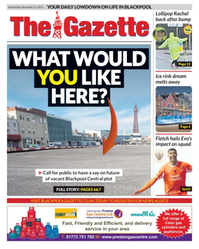 Cover of Blackpool Gazette