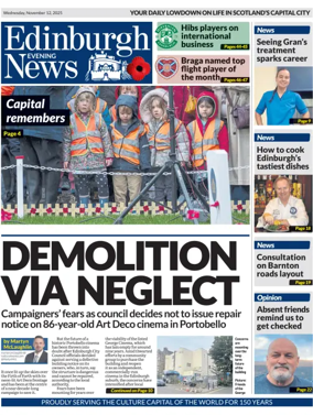 Cover of Edinburgh Evening News
