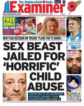 Cover of Huddersfield Daily Examiner