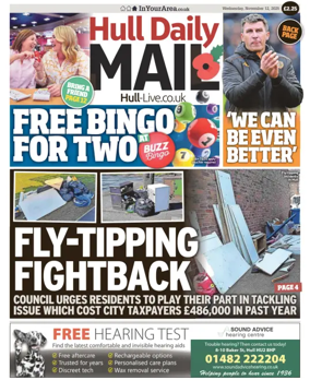 Cover of Hull Daily Mail