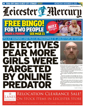 Cover of Leicester Mercury