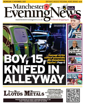 Cover of Manchester Evening News