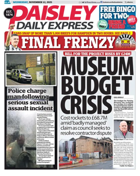 Cover of Paisley Daily Express