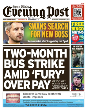 Cover of South Wales Evening Post