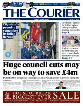 Cover of The Courier & Advertiser (Angus and The Mearns Edition)