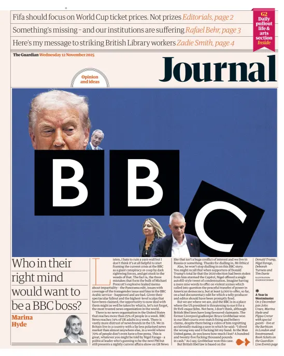 Cover of The Guardian e-paper Journal