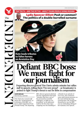 Cover of The Independent