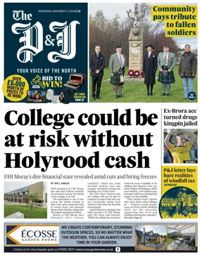 Cover of The Press and Journal (Highlands & Islands)