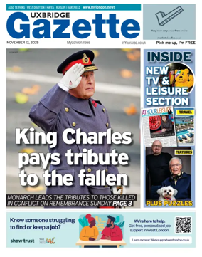 Cover of Uxbridge Gazette