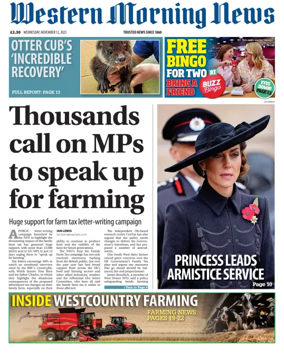 Cover of Western Morning News