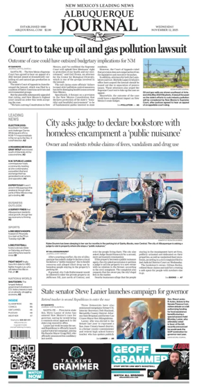 Cover of Albuquerque Journal