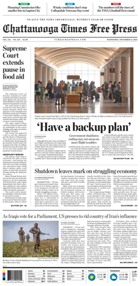 Cover of Chattanooga Times Free Press