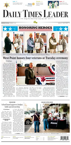 Cover of Daily Times Leader