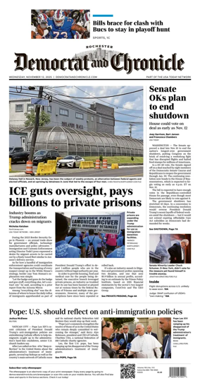 Cover of Democrat and Chronicle