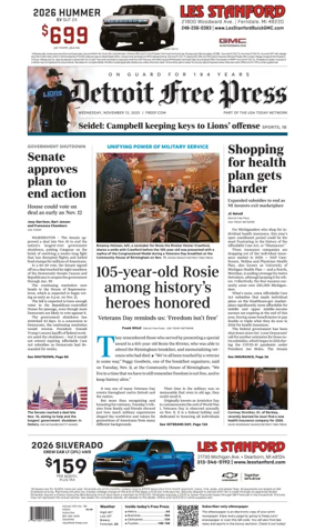 Cover of Detroit Free Press