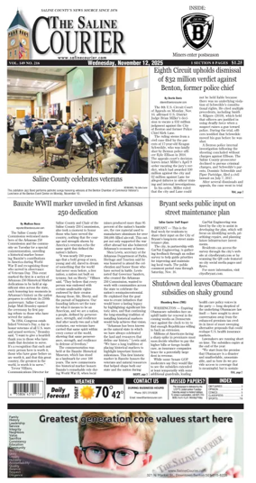 Cover of The Saline Courier