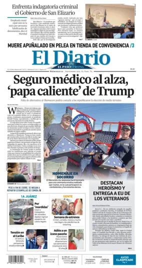 Cover of El Diario de El Paso