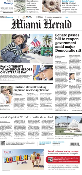 Cover of Miami Herald