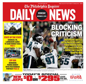 Cover of Philadelphia Daily News