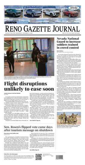 Cover of Reno Gazette Journal