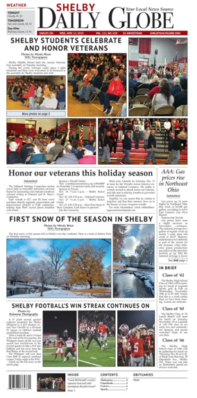 Cover of Shelby Daily Globe