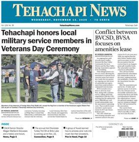 Cover of Tehachapi News