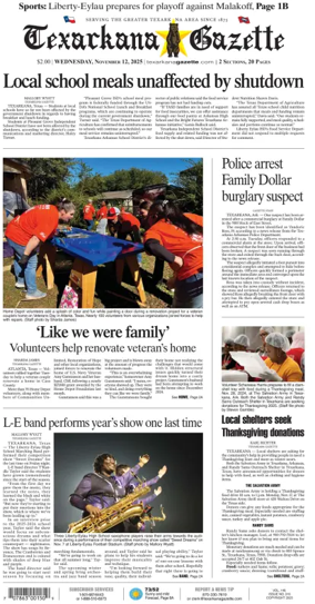 Cover of Texarkana Gazette