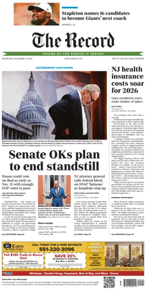 Cover of The Bergen Record