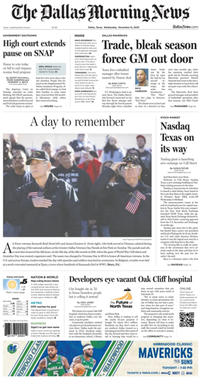 Cover of The Dallas Morning News