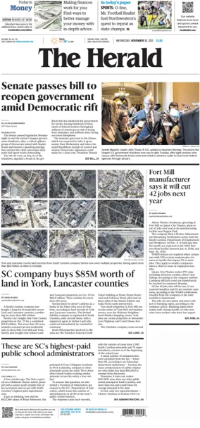 Cover of The Herald (Rock Hill)