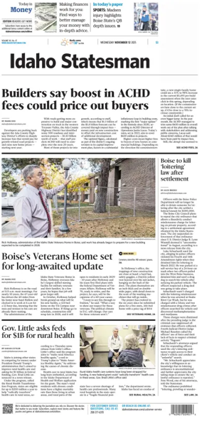 Cover of The Idaho Statesman