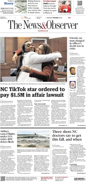 Cover of The News & Observer