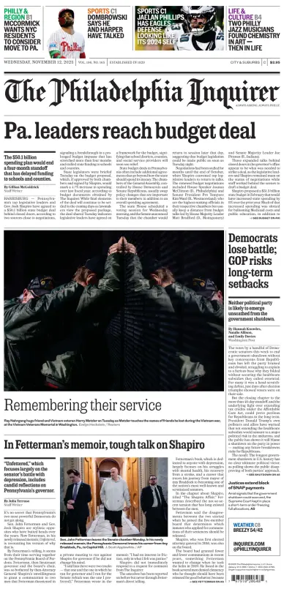 Cover of The Philadelphia Inquirer