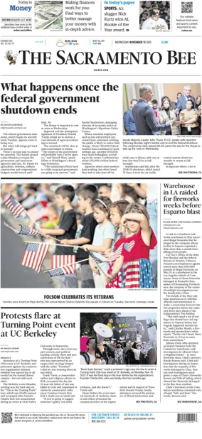 Cover of The Sacramento Bee