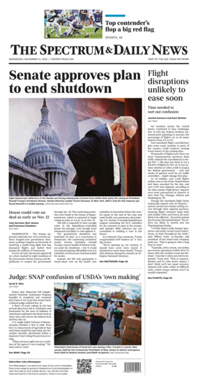 Cover of The Spectrum & Daily News