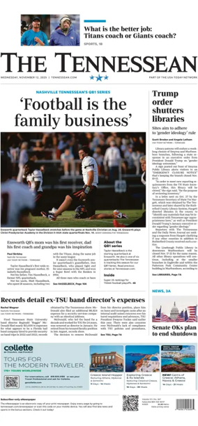 Cover of The Tennessean