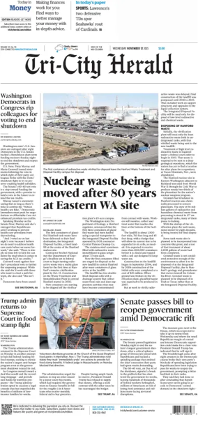 Cover of Tri-City Herald
