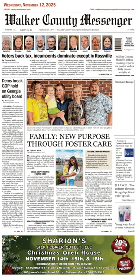 Cover of Walker County Messenger