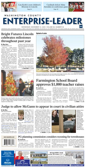 Cover of Washington County Enterprise-Leader