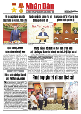 Cover of Nhan Dan newspaper
