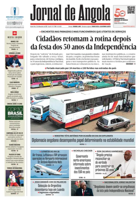 Cover of Jornal de Angola