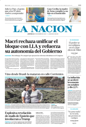 Cover of La Nacion