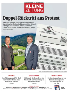 Cover of Kleine Zeitung Steiermark