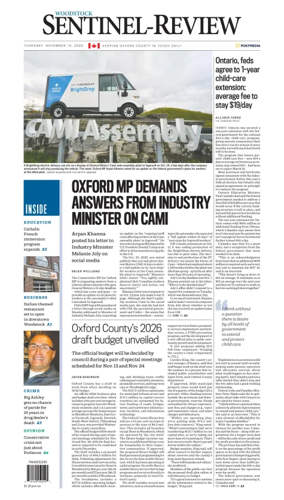 Cover of Sentinel-Review (Woodstock)